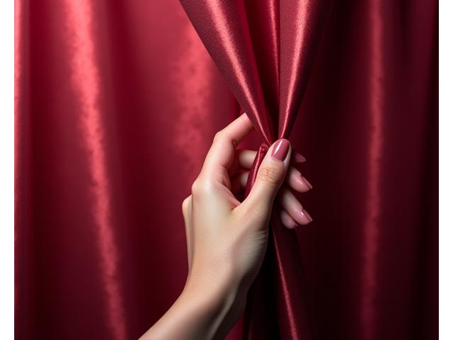 Persona desvelando un nuevo color de esmalte de uñas o un producto exclusivo.