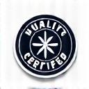 Logo de certificación ISO 9001 de calidad en servicios de belleza